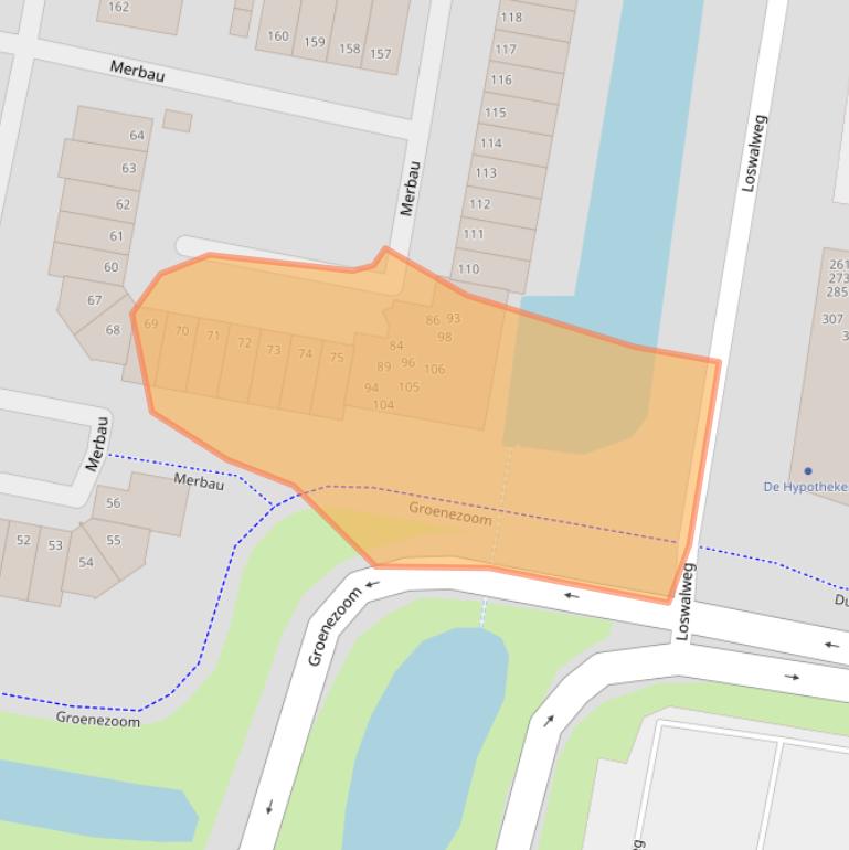 Kaart van postcodegebied 3315RR.
