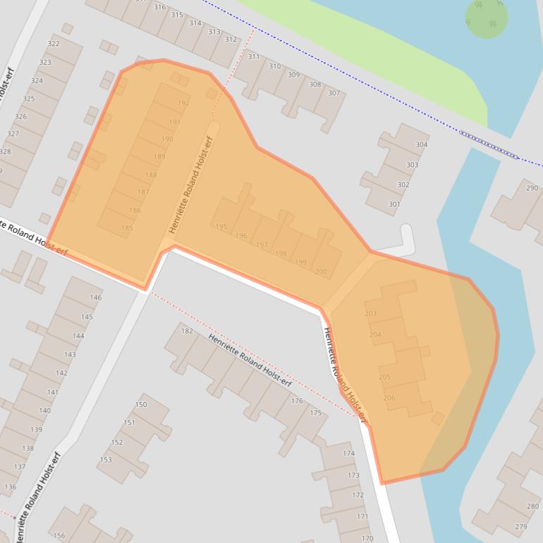 Kaart van postcodegebied 3315TG.