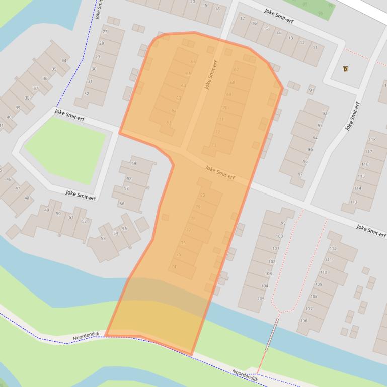 Kaart van postcodegebied 3315VC.