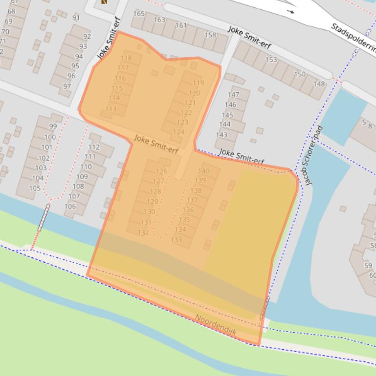 Kaart van postcodegebied 3315VE.