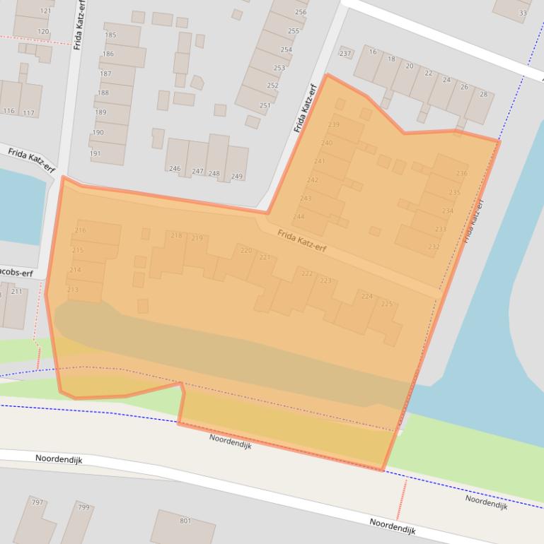 Kaart van postcodegebied 3315VN.