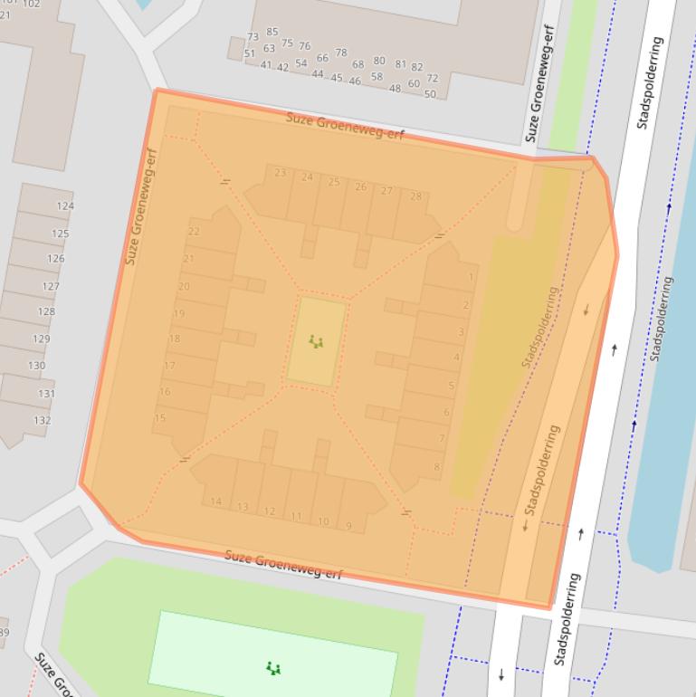 Kaart van postcodegebied 3315XA.