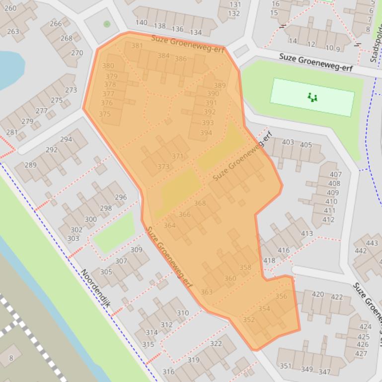 Kaart van postcodegebied 3315XK.