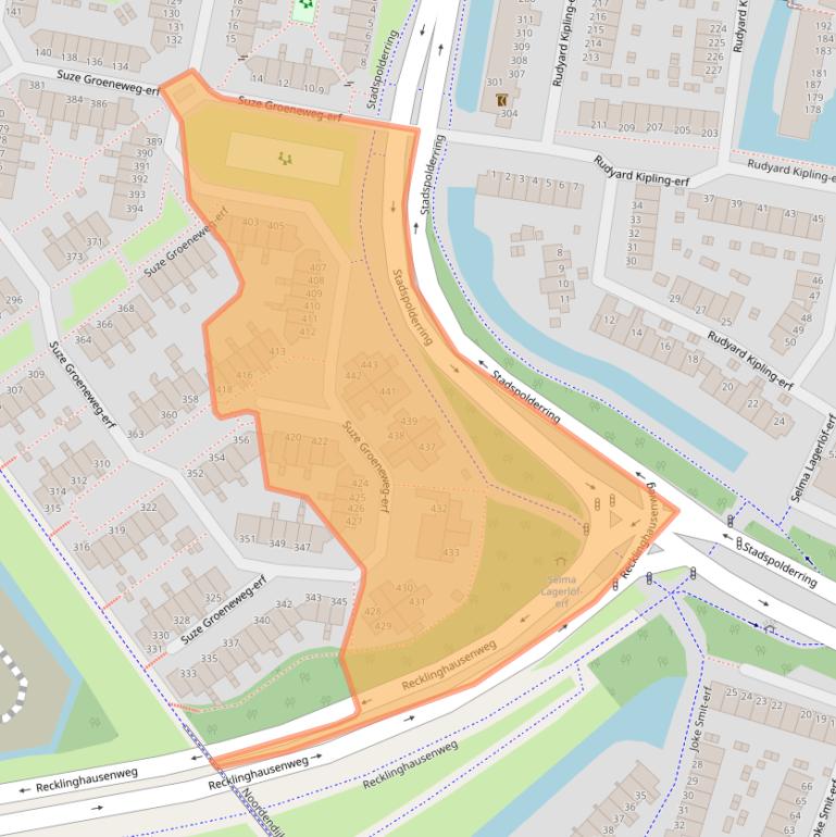 Kaart van postcodegebied 3315XL.