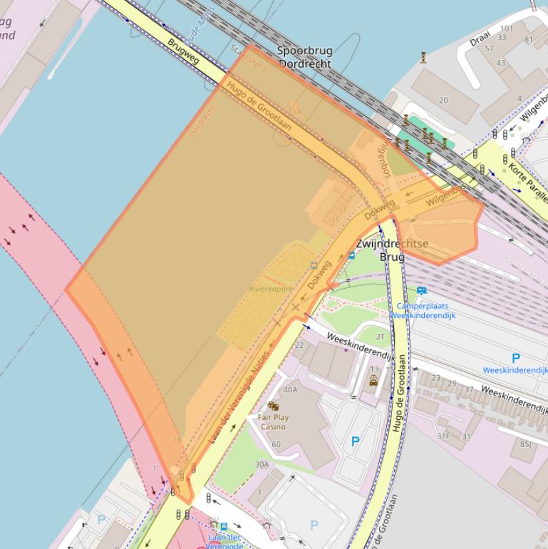 Kaart van postcodegebied 3316AD.