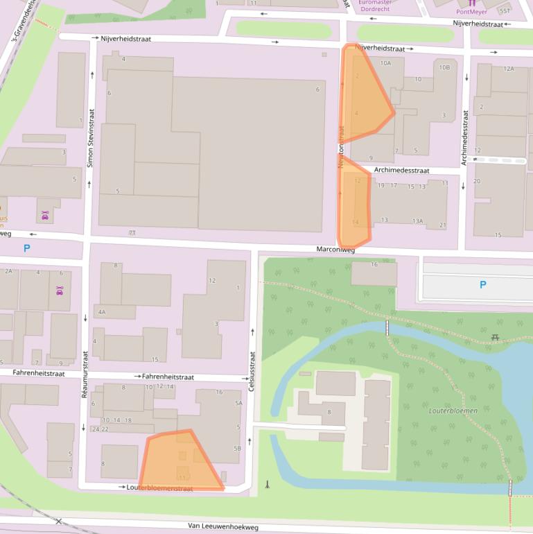 Kaart van postcodegebied 3316AL.