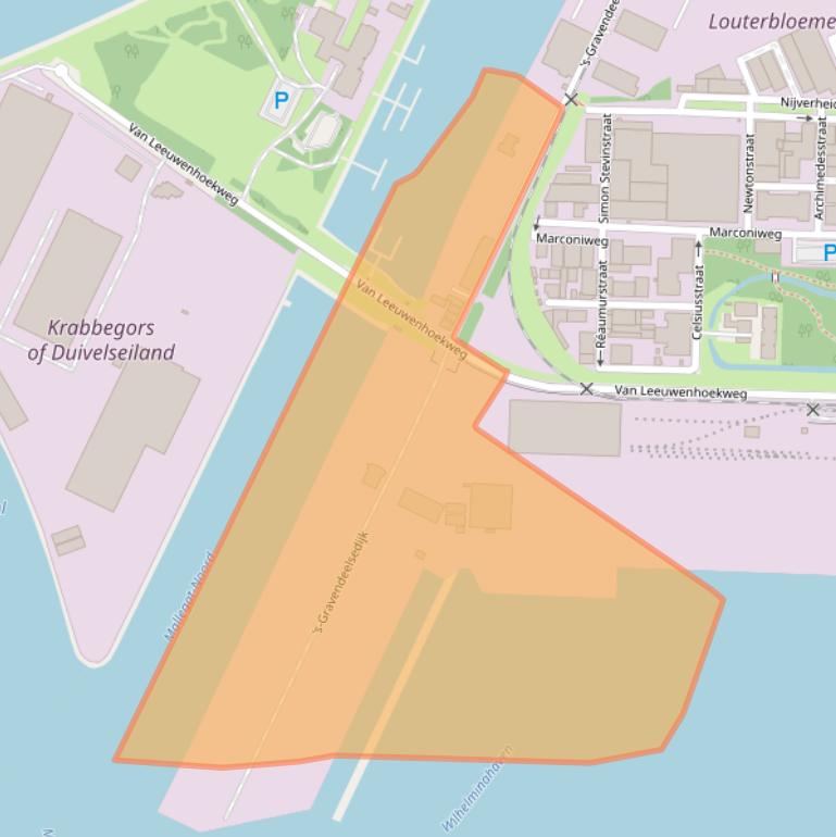 Kaart van postcodegebied 3316AS.