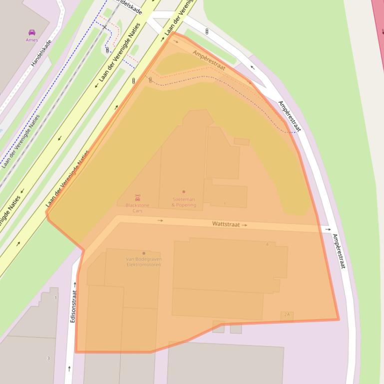 Kaart van postcodegebied 3316AX.