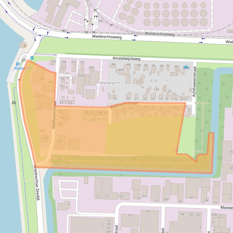 Kaart van postcodegebied 3316BK.