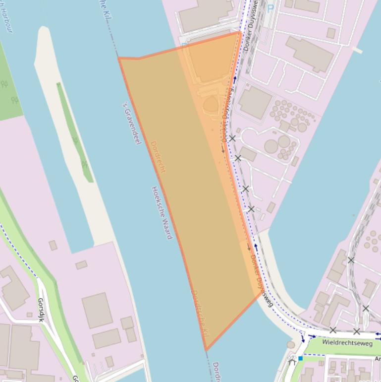 Kaart van postcodegebied 3316BM.