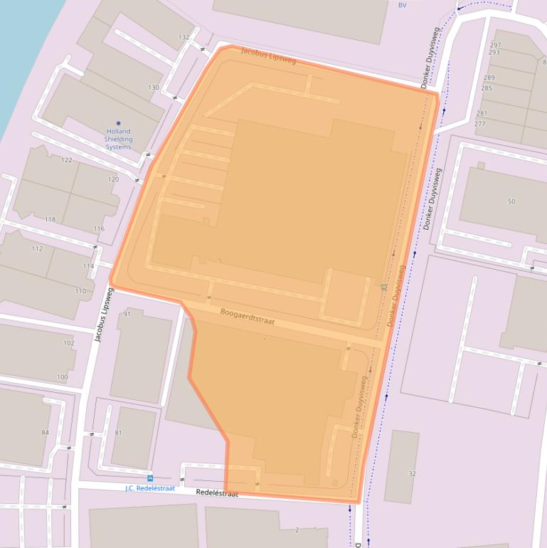 Kaart van postcodegebied 3316BN.