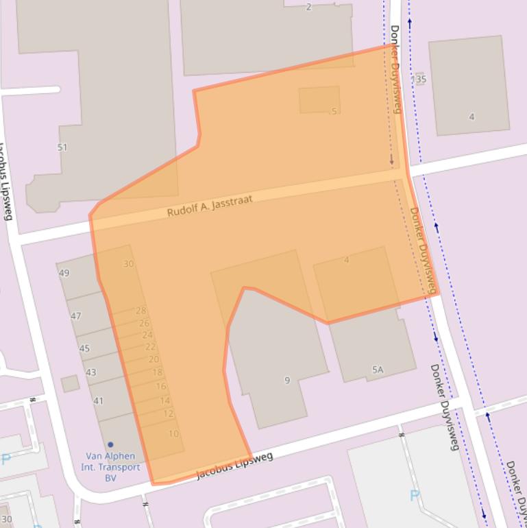 Kaart van postcodegebied 3316BR.