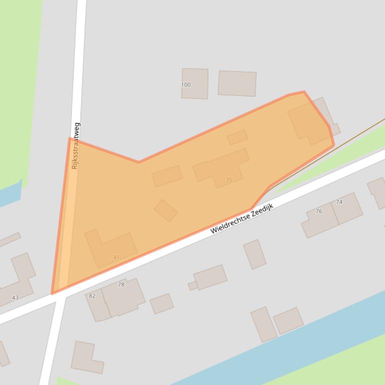 Kaart van postcodegebied 3316EM.