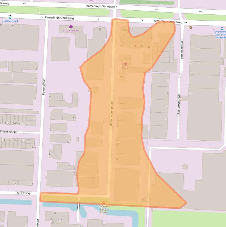 Kaart van postcodegebied 3316GN.