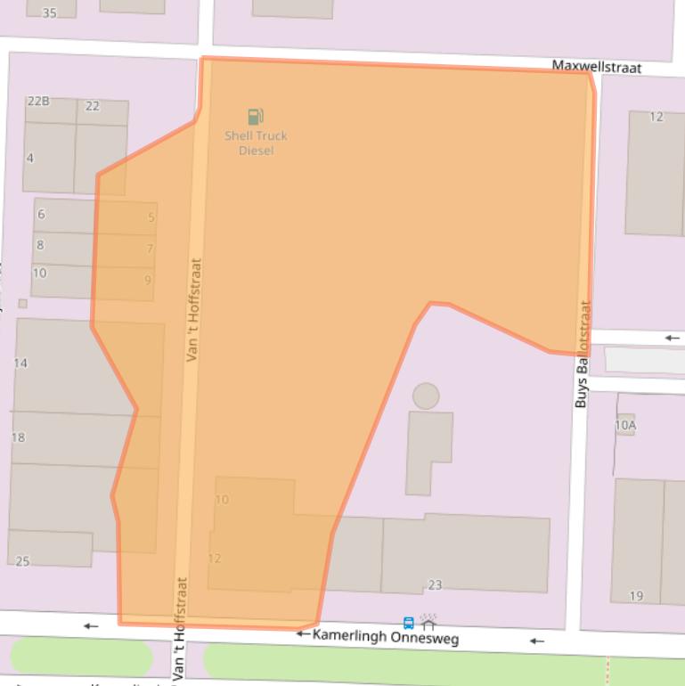 Kaart van postcodegebied 3316GX.