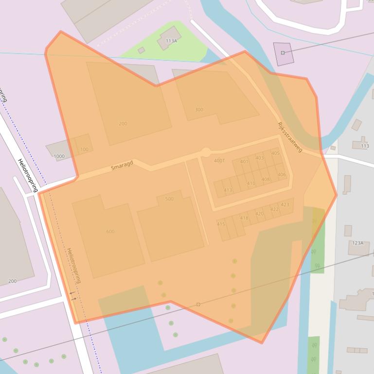 Kaart van postcodegebied 3316KJ.