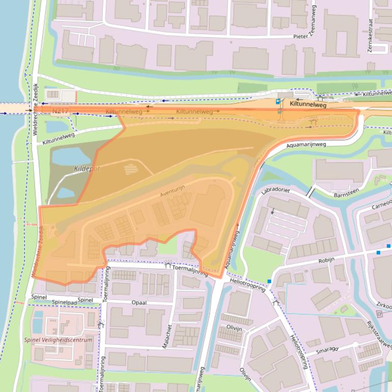 Kaart van postcodegebied 3316LB.