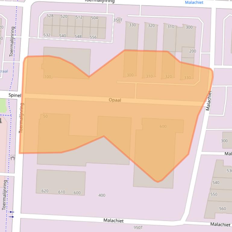 Kaart van postcodegebied 3316LE.