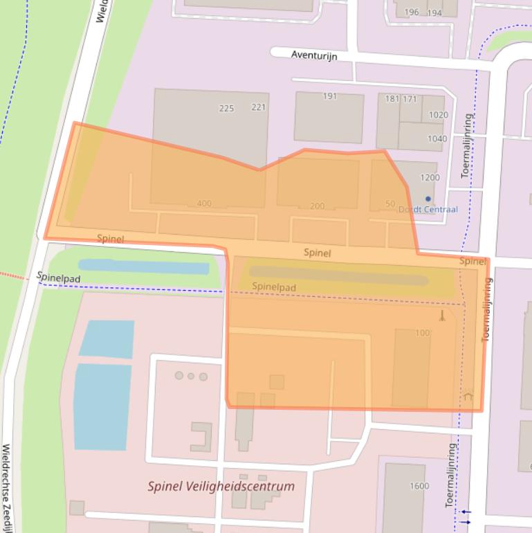 Kaart van postcodegebied 3316LG.