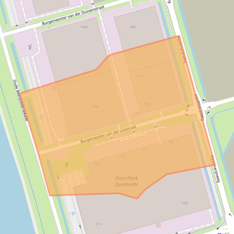 Kaart van postcodegebied 3316LS.