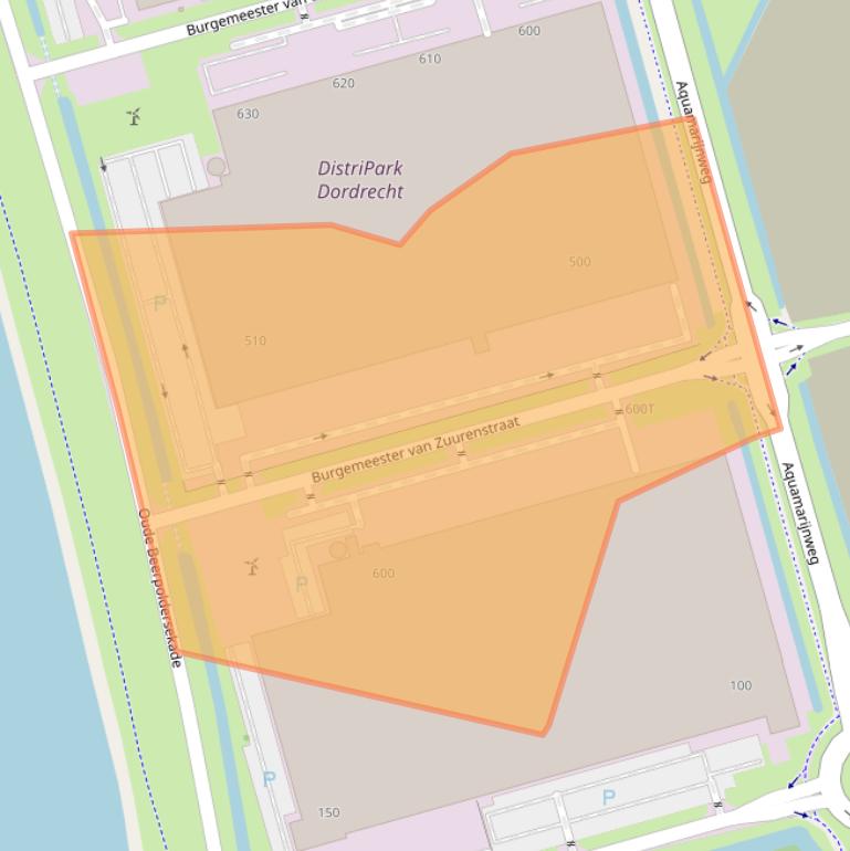 Kaart van postcodegebied 3316LT.