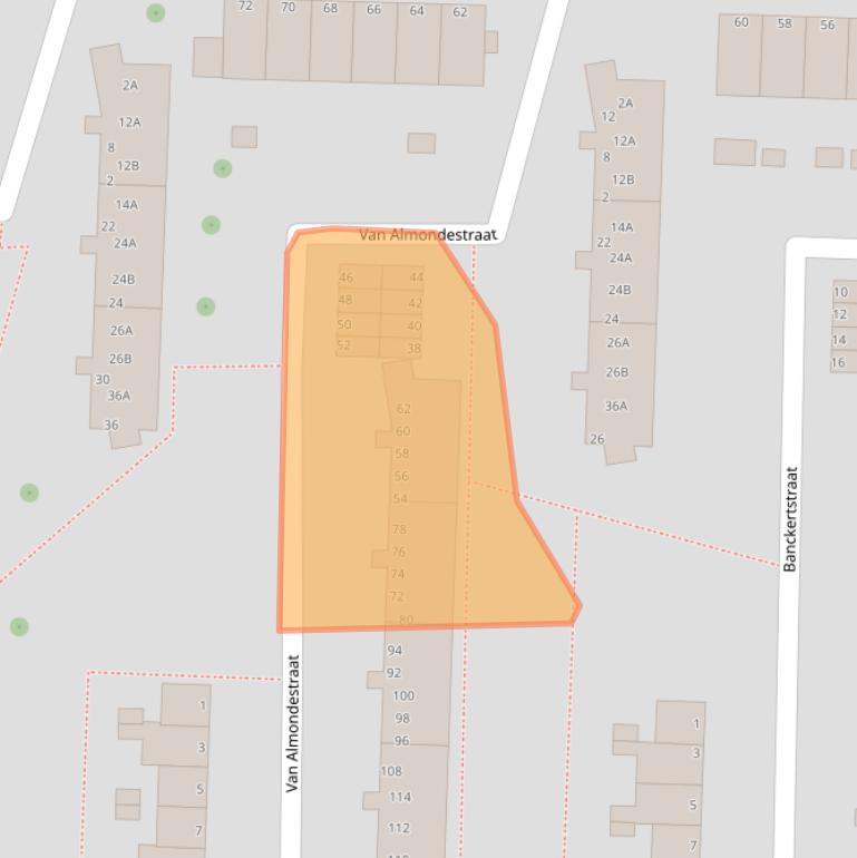 Kaart van postcodegebied 3317AP.