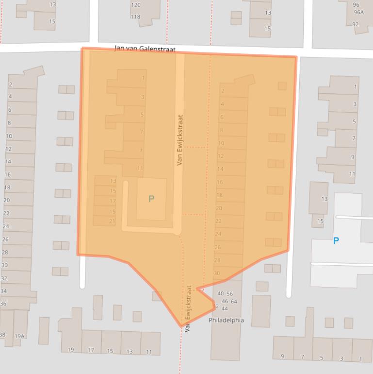 Kaart van postcodegebied 3317AS.