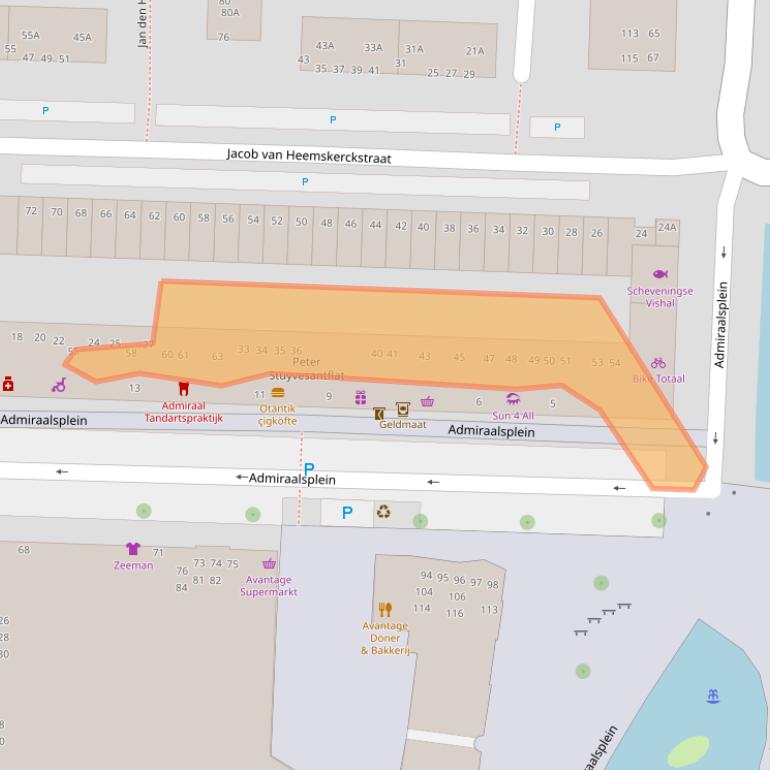 Kaart van postcodegebied 3317BB.