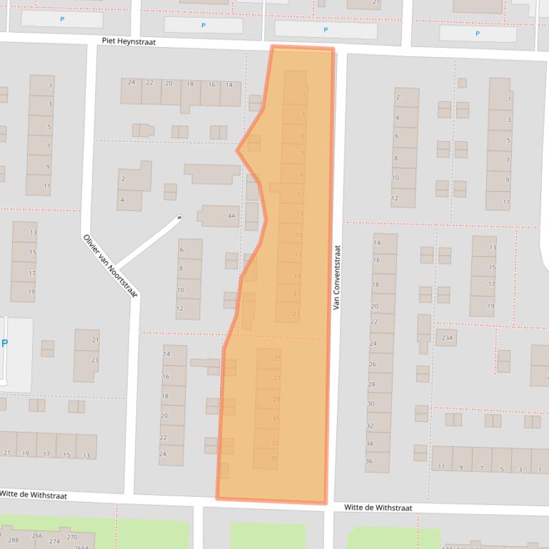 Kaart van postcodegebied 3317CG.