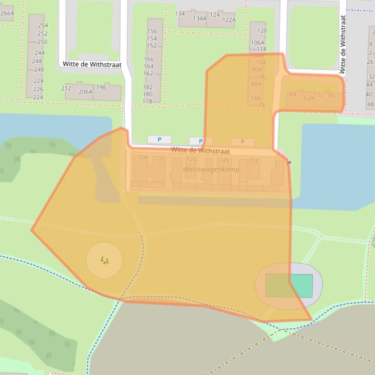 Kaart van postcodegebied 3317CN.