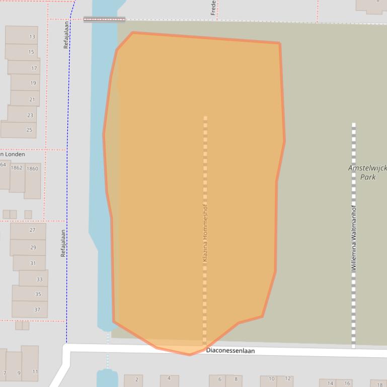 Kaart van postcodegebied 3317DH.