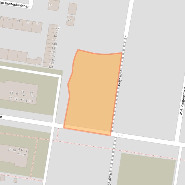 Kaart van postcodegebied 3317GC.