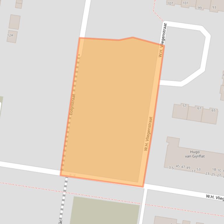 Kaart van postcodegebied 3317GH.