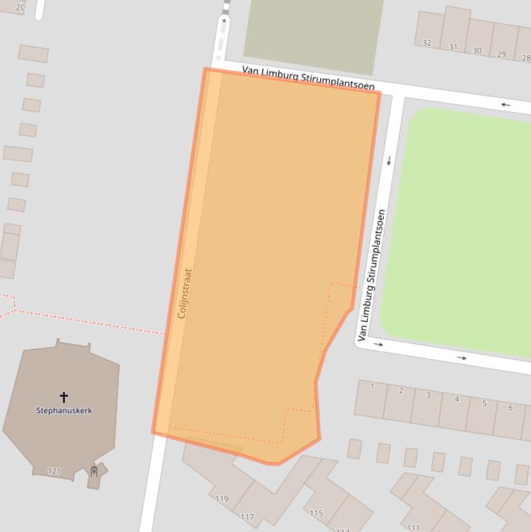 Kaart van postcodegebied 3317GK.