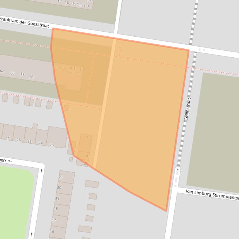 Kaart van postcodegebied 3317GN.