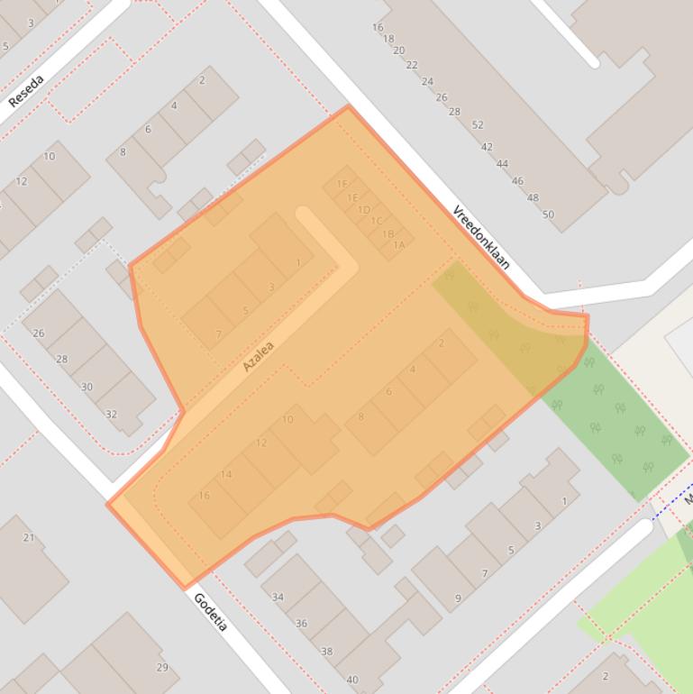 Kaart van postcodegebied 3317HA.