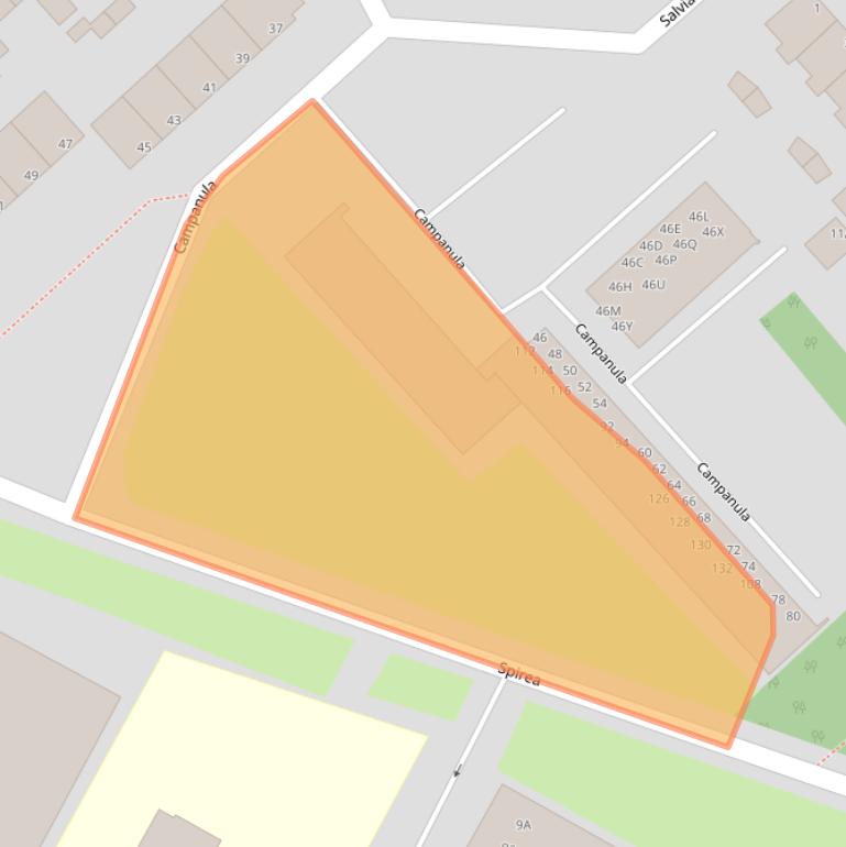 Kaart van postcodegebied 3317HE.