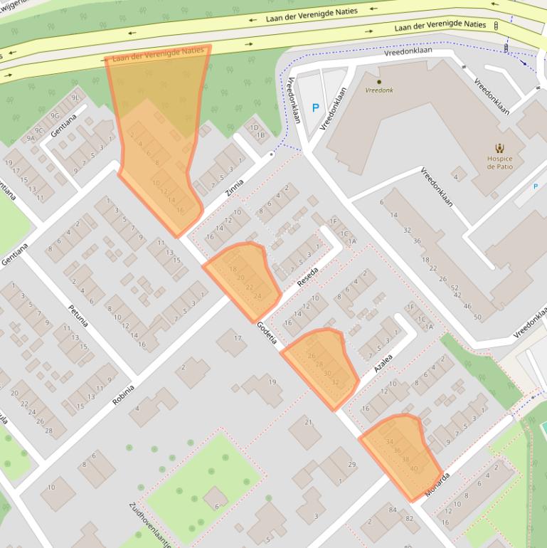 Kaart van postcodegebied 3317HK.