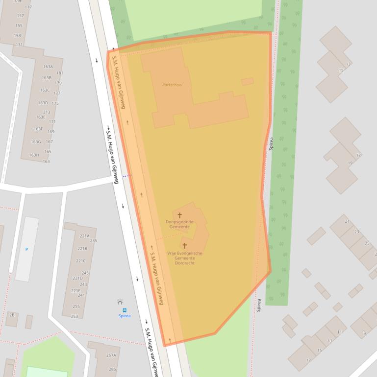Kaart van postcodegebied 3317JM.