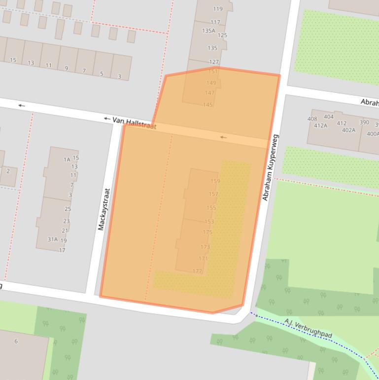 Kaart van postcodegebied 3317KC.