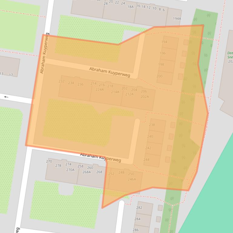 Kaart van postcodegebied 3317KH.