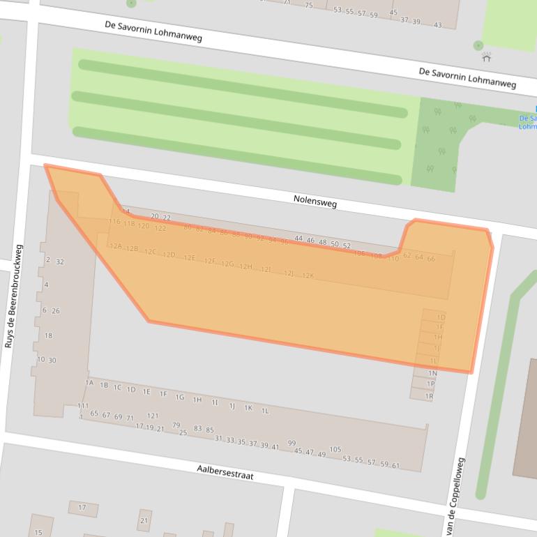 Kaart van postcodegebied 3317LG.