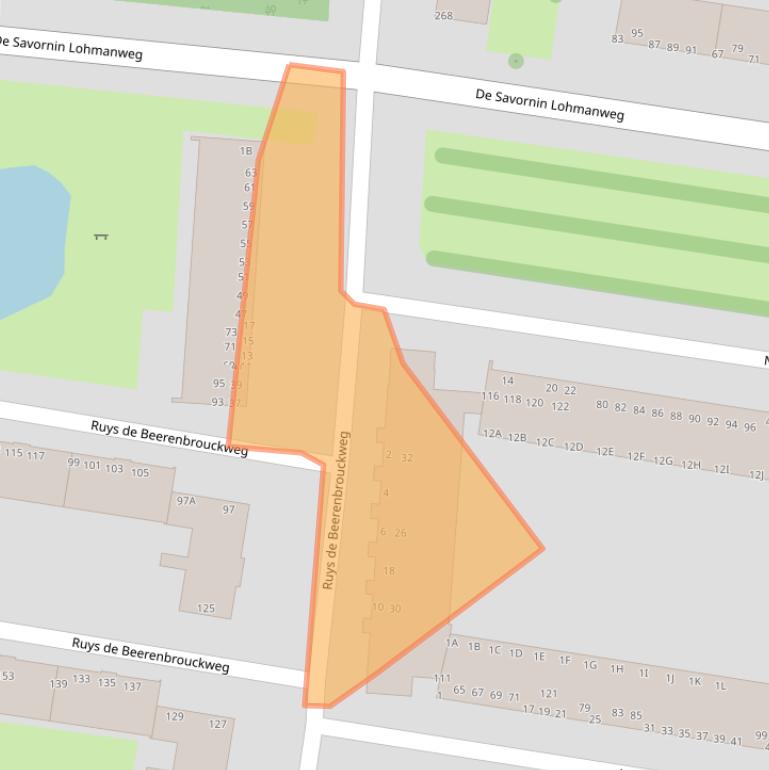 Kaart van postcodegebied 3317LH.