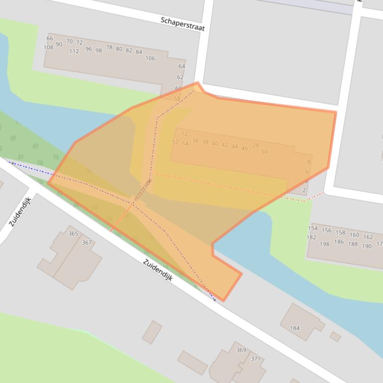 Kaart van postcodegebied 3317LP.