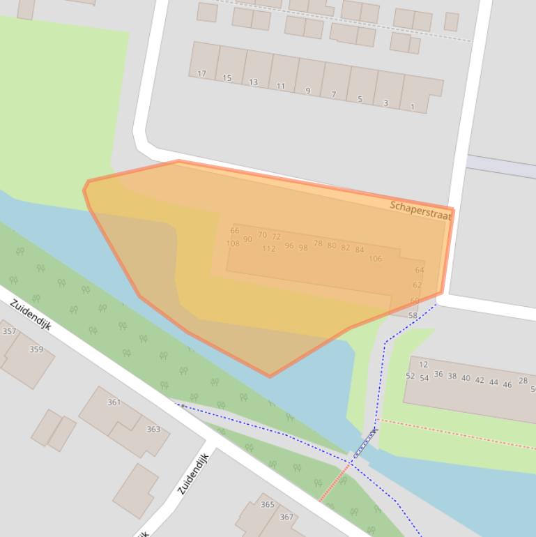 Kaart van postcodegebied 3317LR.