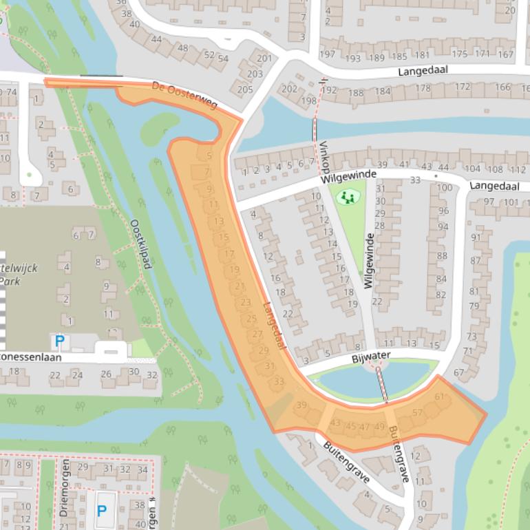 Kaart van postcodegebied 3317MA.