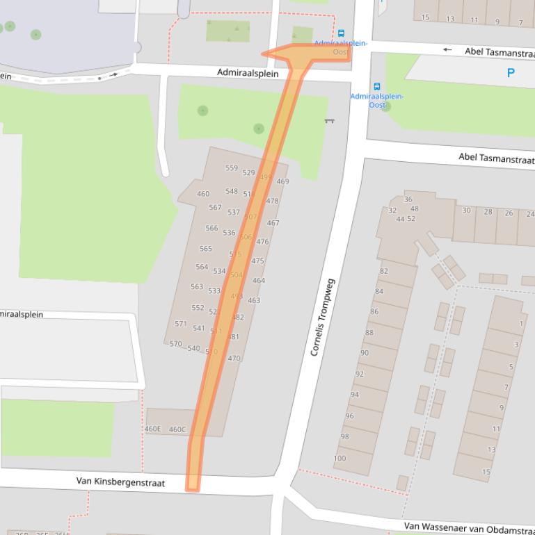 Kaart van postcodegebied 3317NB.