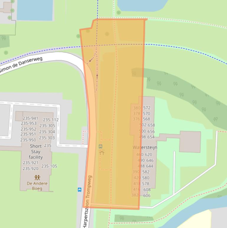 Kaart van postcodegebied 3317NV.