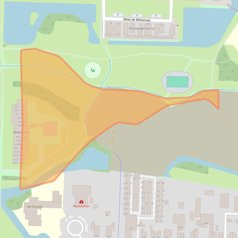 Kaart van postcodegebied 3317NZ.