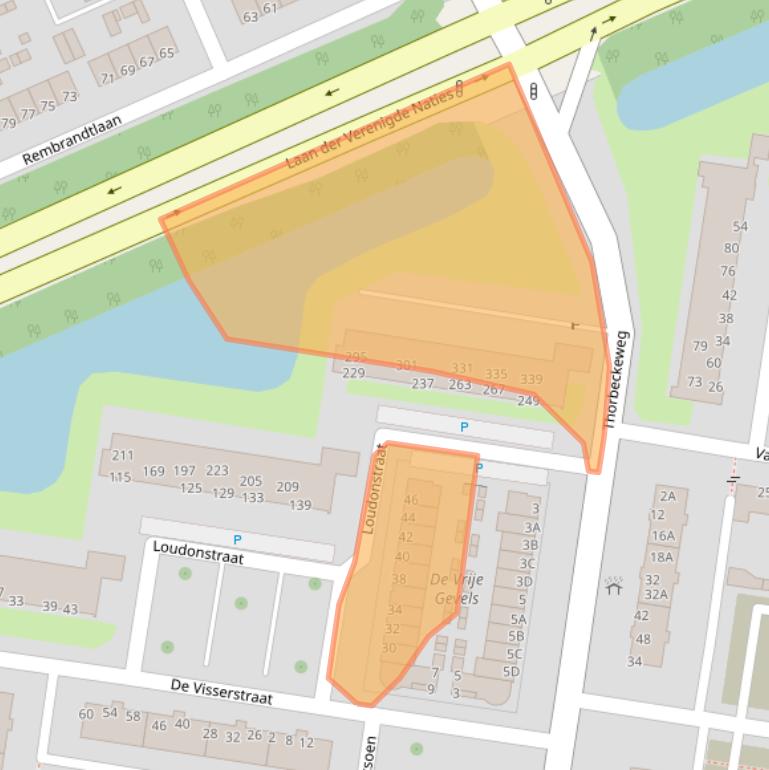 Kaart van postcodegebied 3317PG.